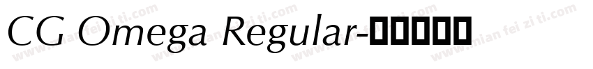 CG Omega Regular字体转换